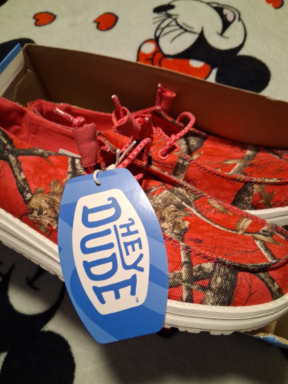 Hey Dude Women Pink Camo Slip-On Sneakers - Picture 3 of 3